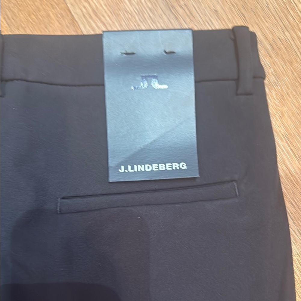 J.Lindeberg Black Trousers Classic Tailored Fit - Picture 5 of 5